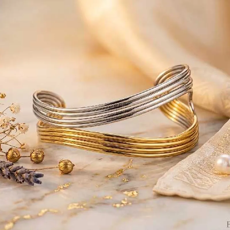 dual-tone-wave-cuff-set