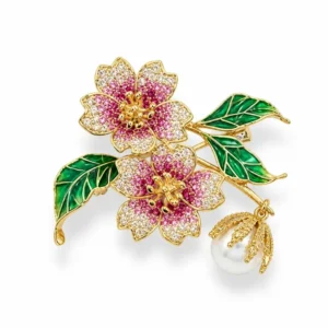 Mother-of-Pearl Bow Brooch